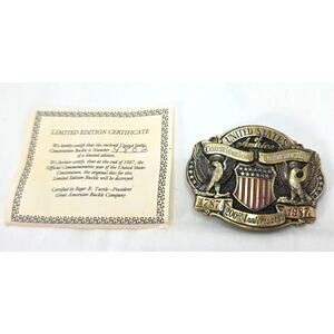 Limited Edition 200th Anniversary USA Constituation Commemorative Belt Buckle